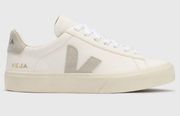 VEJA Campo Chromefree Leather in Extra White / Natural Suede