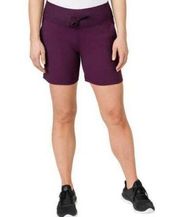 Tuff Athletics Purple Womens Drawstring Nylon Hybrid Shorts Size Small EUC #0687