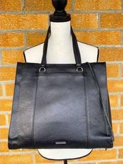 Rebecca Minkoff Side Zip Tote Black Leather bag