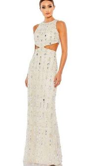 Mac Duggal 5740 Waist Cutout Back Slit Dress, Size 2, New with Tag MSRP $998