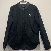 Burton Black Button Up Snowboarding Jacket Size Large