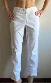 White Skinny Crop Jeans Size 12