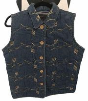 New Direction Women's Quilted Vest Sz M