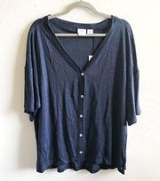 H by Halston Linen Cardigan