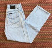 VINTAGE HARLEY DAVIDSON LIGH WASH RELAXED STRAIGHT FIT JEANS