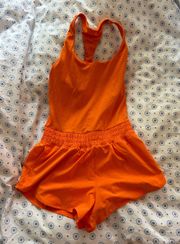 Orange Athletic Romper