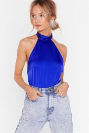 Satin Halter-top