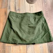 Kona Sol  Skirt Large Mini Green Swim Cover Up Womens Summer Beach Pull On NWT