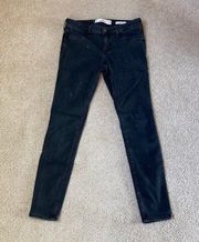 Hollister ⭐️  black low rise jean jeggings in size 3R or 26 waist and 28 length