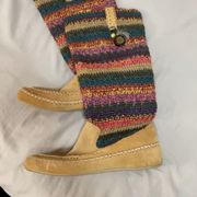 Native American Style Boho Moccasin Boots