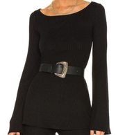 Micheal Costello x REVOLVE Emily Long Sleeve Top in Black