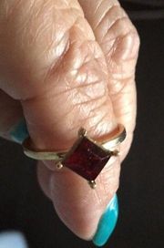 Badgley Mischka New Garnet Ring Diamond Shape