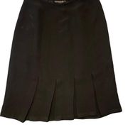 LAFAYETTE 148 NEW YORK Chiffon Knee Length Pleated A-Line Trumpet Skirt