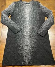 Size L Geo Print Sweater Dress