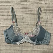 Cosmopolitan Cottage-core Satin and Lace Bra