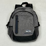 Forever Collectible  Seattle Seahawks Bold Grey School Travel Backpack Bag