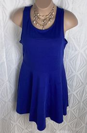 | Royal Blue Sleeveless Tank Dress