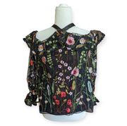 Alexis Kylie Embroidered Floral Garden Top Cottagecore