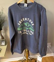 Womens NWT long sleeve fleece lined crewneck sweatshirt by J America size large