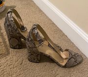 Francesca’s Snakeskin Heels 