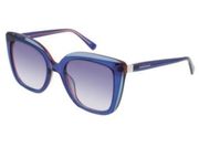 Longchamp LO689S 424 Blue Full Rim Sunglasses Women’s Sz 53-21-140