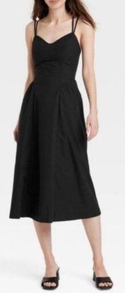 Black Midi Dress Large