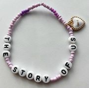 Taylor Swift Eras Tour Friendship Bracelet The Story Of Us Speak Now w/ Charm