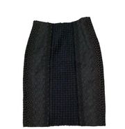 Rebecca Taylor Black Eyelet High Waist Pencil Skirt