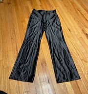 ASOS NWOT  Disco Pants High Waist Mom Club Party Evening Trousers Flare Wide rave shiny