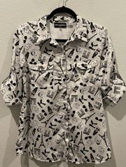 KARL LAGERFELD Paris Designer Button Down Shirt