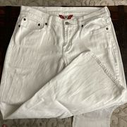 Lucky Brand White Mini Flare Jeans Size 8