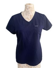 Navy Scrub Top Sz M