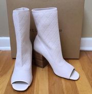 BROOKLYN ‘Macey’ Knit Peep Toe Boots