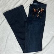 J BRAND | Charlotte Embellished Boot Flare Jeans