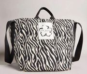 NWT Ted Baker Cayzeba Zebra Detail Large Nylon Tote