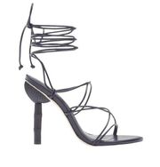 NEW Cult Gaia Soleil Lace Up Strappy Heel Sandals, Navy EU Size 42 Retail $388