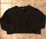 Large Black Cropped Cardigan