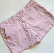 Cambridge Dry Goods pink flamingo shorts size 4