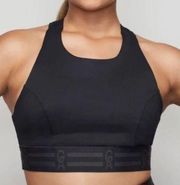 Good American The Crossback Icon Bra Black NWT Size 6 (3 XL)