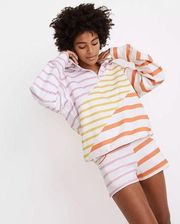 449 Solid & Striped® Quarter-Zip Pullover Sweatshirt in Colorblock Stripe