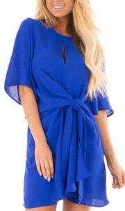 Royal Blue Tie Dress