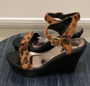 Leopard Wedges