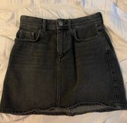 BDG Black Denim Mini Skirt