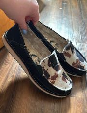 cowhide loafers