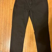 Charter Club Black Straight Leg Jeans Size 16 Petite