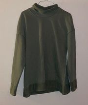 Green Cowl Neck Sweatshirt