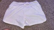 White Dri-Fit Running Shorts