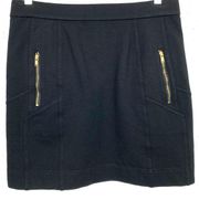 Marc by Marc Jacobs Zip Pockets Mini Skirt Black Size Small