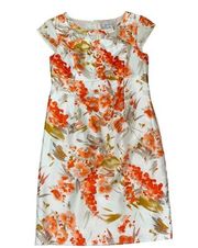 Liz Claiborne Floral Sheath Bodycon Knee Length Cocktail Dress | Size 8