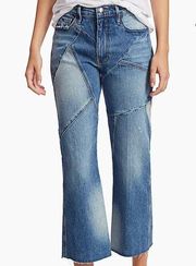 FRAME Le Sylvia Kick Boot Cropped Flare Denim Jeans Women's 26 S